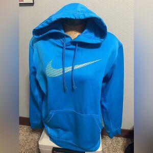 Nike Womens Medium ThermaFit Blue Hoodie